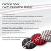 For Tesla 2019- Model 3 Highland 2026 Model Y Juniper Carbon Fiber Rear Trunk Switch Button Trim Sticker Car Interior Accessory
