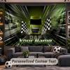 Wall Hanging Tapestry Custom NameDAF Pattern Personalized Printed Fabric Wall Decor