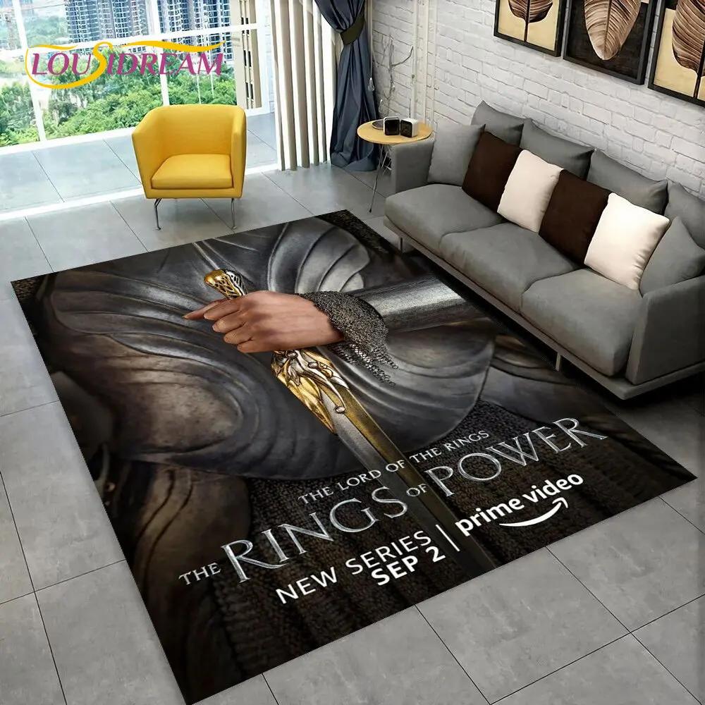 

The Rings of Power TV Movie Area Rug,Carpet Rug for Home Living Room Bedroom Sofa Doormat Decor,kids Play Non-slip Floor Mat 3D 40x60cm