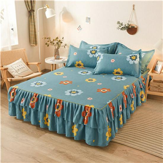 

Юбка для кровати «Принцесса» в корейском стиле с начесом — двухстороннее утолщенное покрывало Simmons 150x200cm Bed Skirt