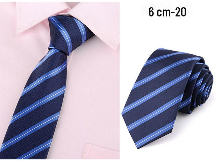 Men's Korean Style Polyester 6cm Business Ties