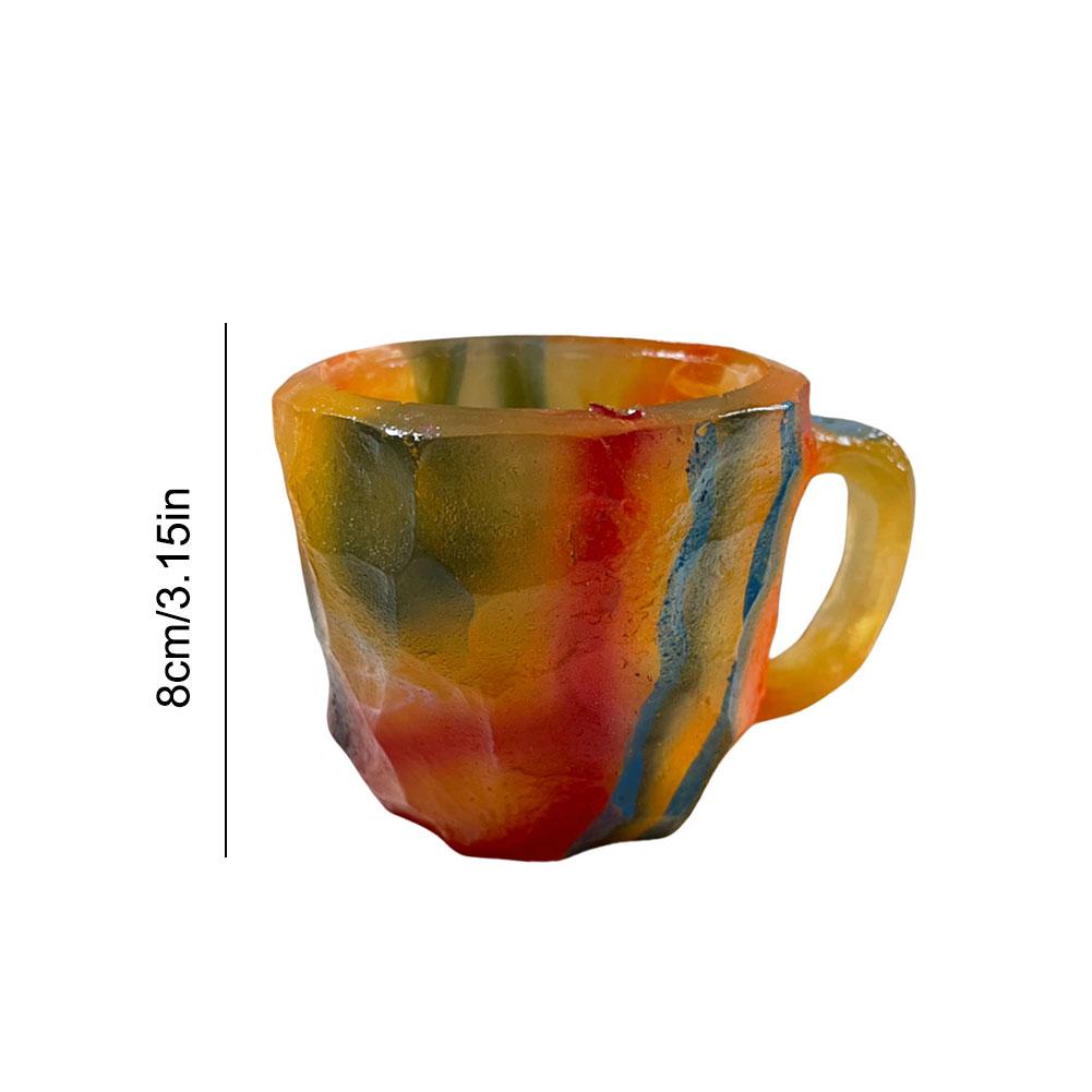 Coffee Mugs Imitation Mineral Crystal Elegant Imitation Mineral Cup Multi-use Imitation Mineral Crystal Mug for Home Office