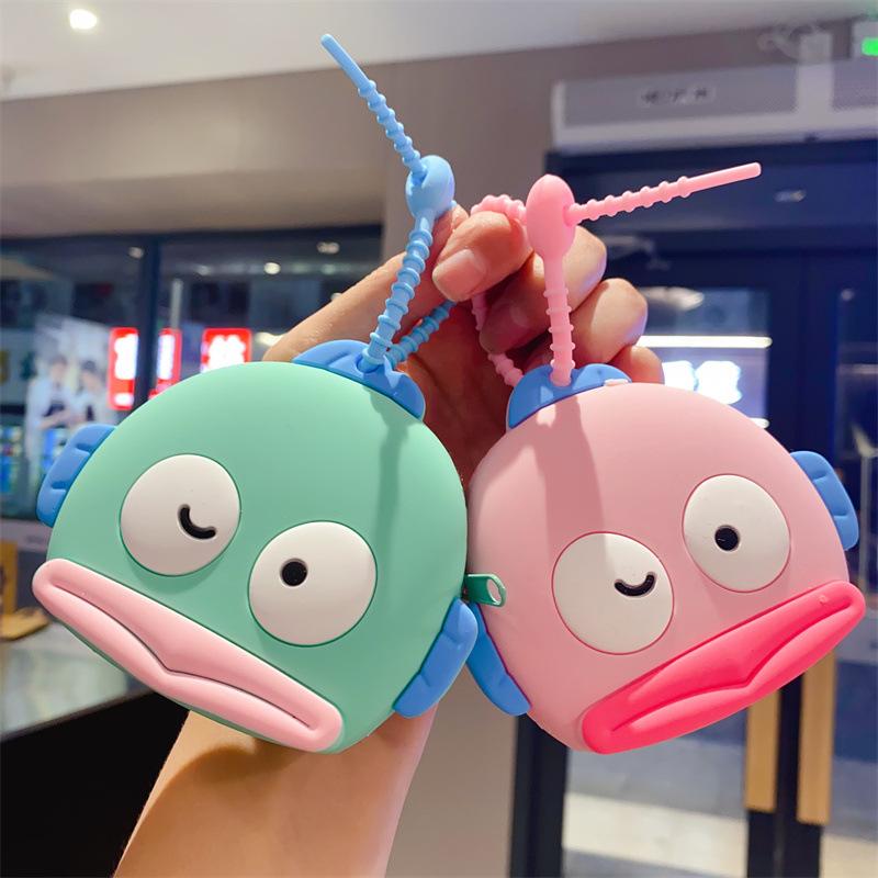 Cartoon Change Bag Keychain Cute Silicone Change Bag Mini Bag Children's Wallet Doll Machine Toy Gift