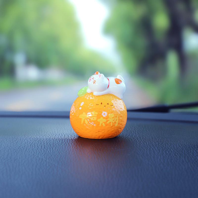 Cats Miniature Car Ornament Resin Creative Car Interior Decor For Gift Giving