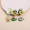 Kawaii Avocado Enamel Pins Space Astronaut Cat Planet Fruit Brooches Lapel Badge Backpack Funny Jewelry Gifts for Friends