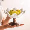 High Footed Cake Tray Dim Sum Dish Dessert Plate Cake Stand Display Stand Pastry Plate Fruit Bowl Snack Bowl Bread Plates