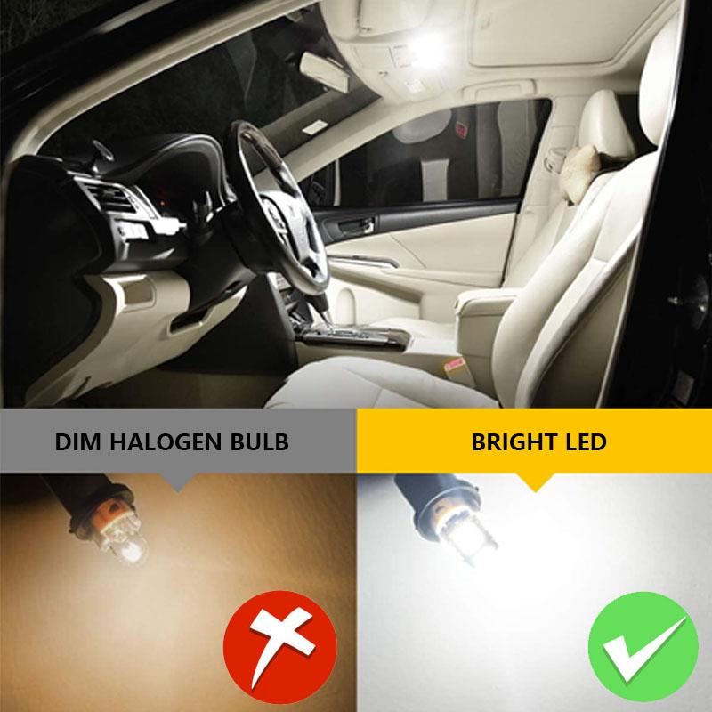 10PCS Auto Bulb T10 W5W 194 501 Led Canbus No Error Car Interior Light T10 26 SMD 4014 Chip Wedge Side Lights Instrument Lamp