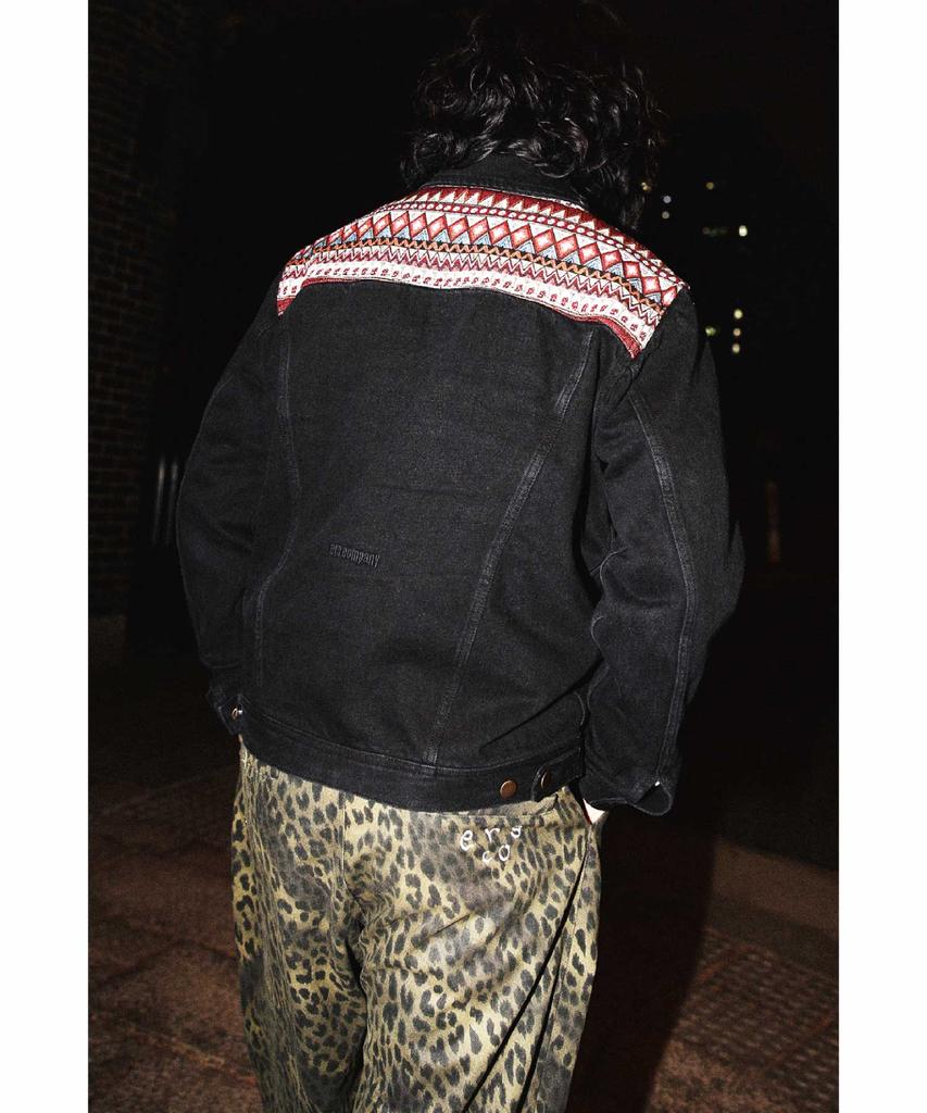 Ialeseuko Leopard Baggy Trousers_Khaki