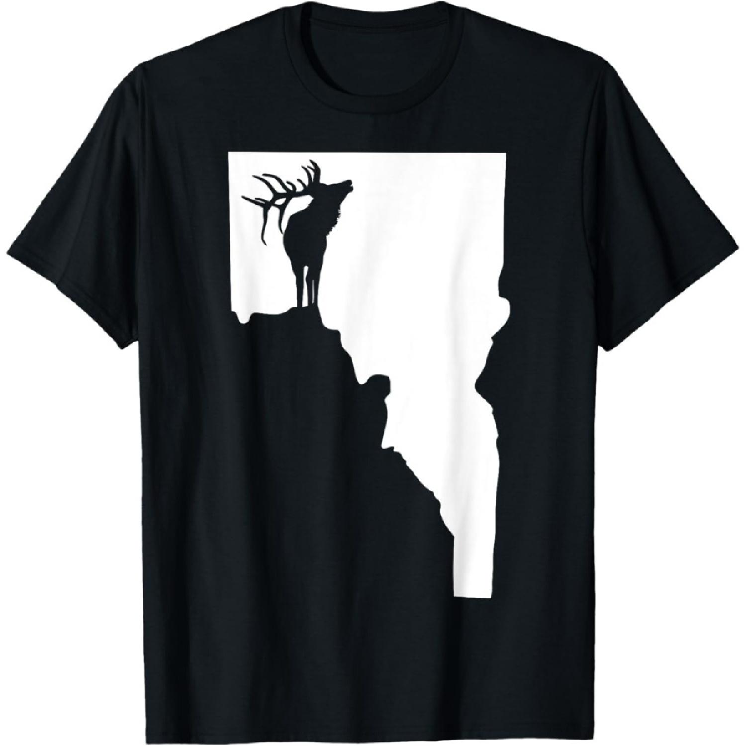 Перевернутая футболка с лосем из Айдахо S