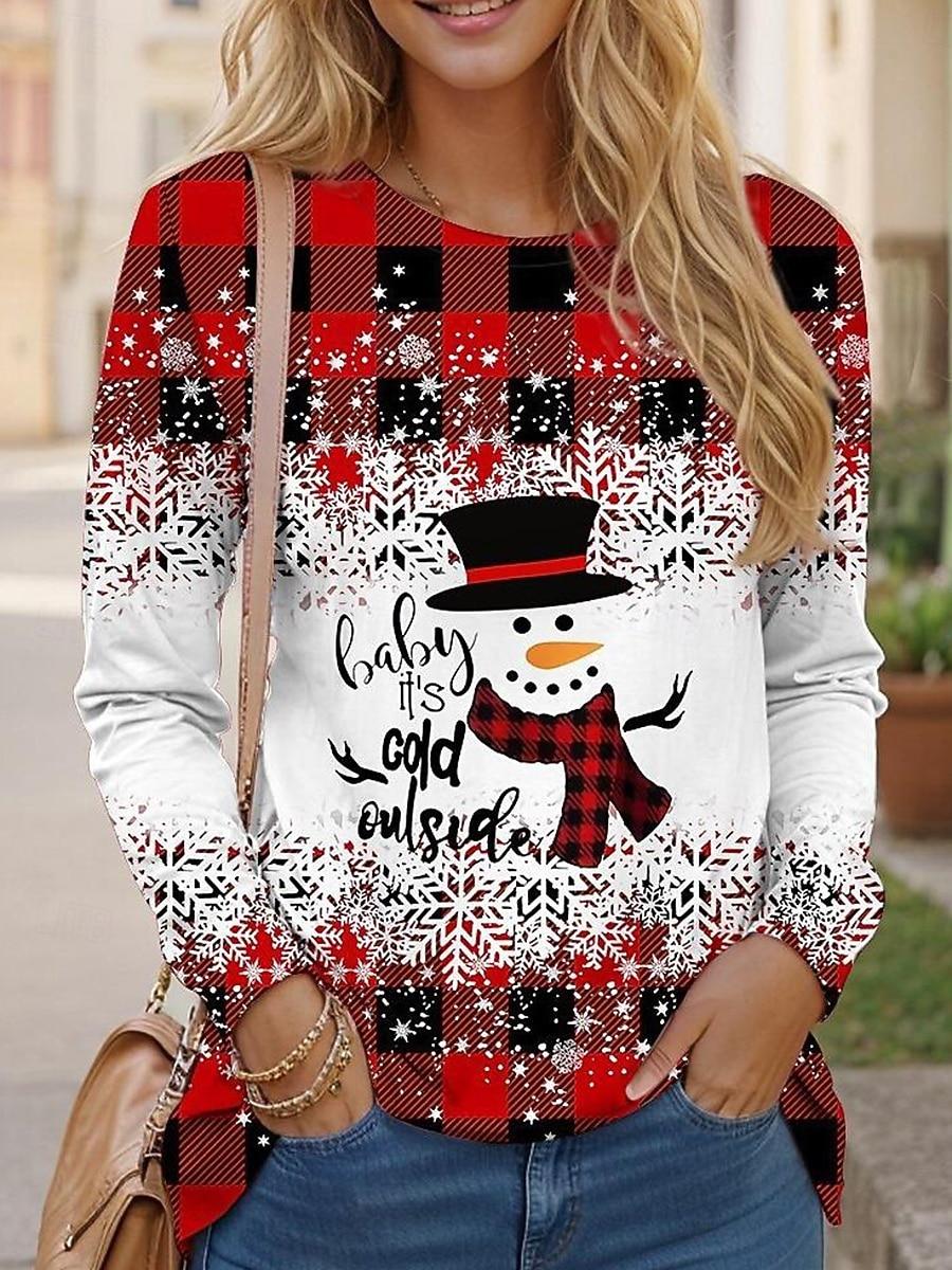 Рождественские длинные рукава 5XL