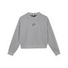 Sportbekleidung Rundhals Langarm Sweatshirt Damen Tops Grau CU6404-063