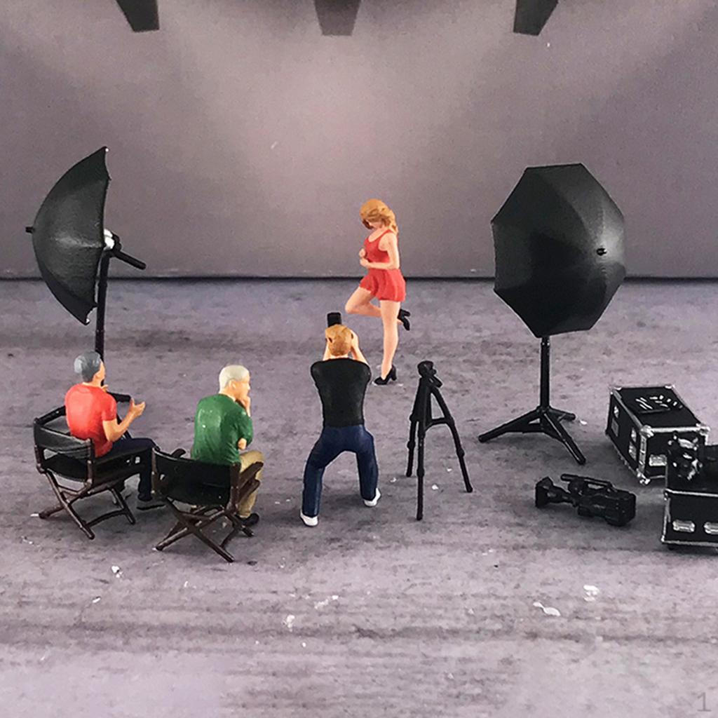 1/64 Figure Scene Miniature Red Doll Collection S Orange Green