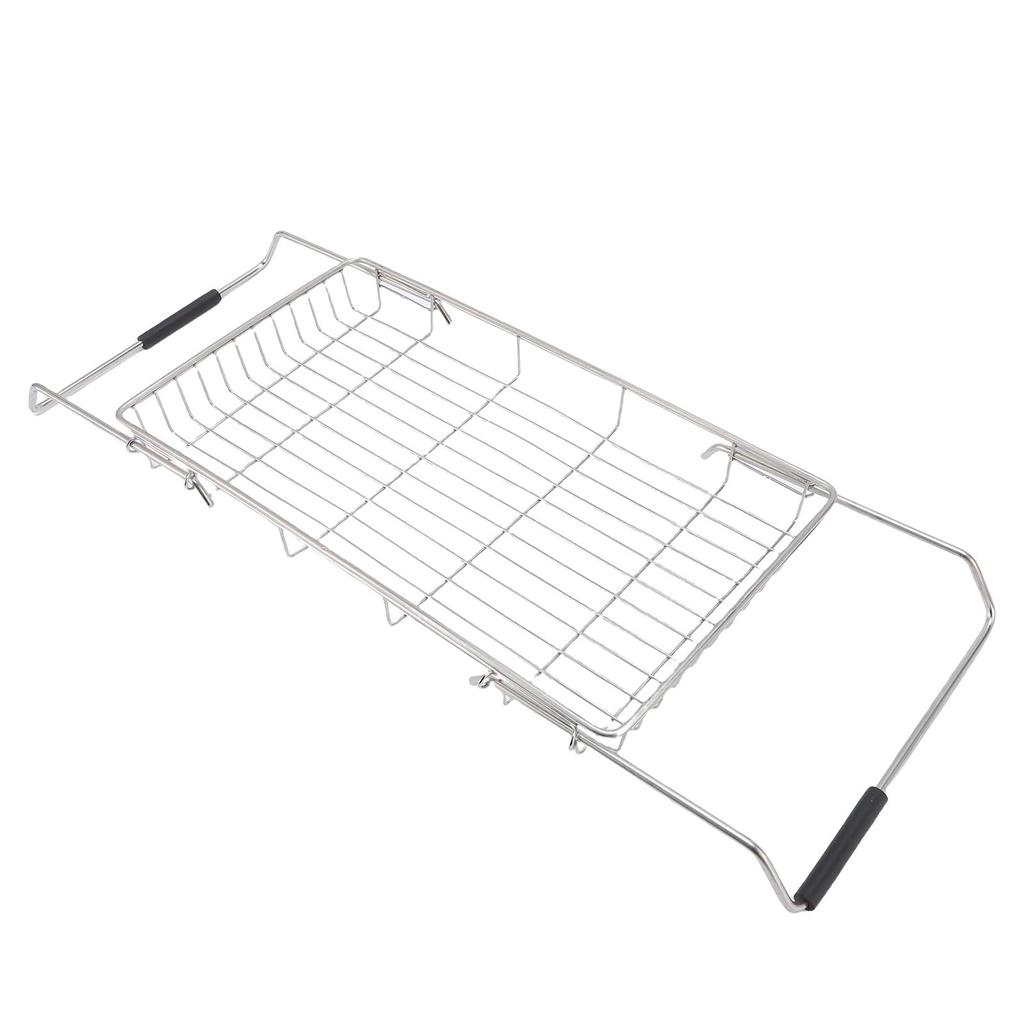 Dish Drying Rack 36cm To 55cm Expandable Space Saving Stainless Steel Dish Drainer for Kitchen Countertop