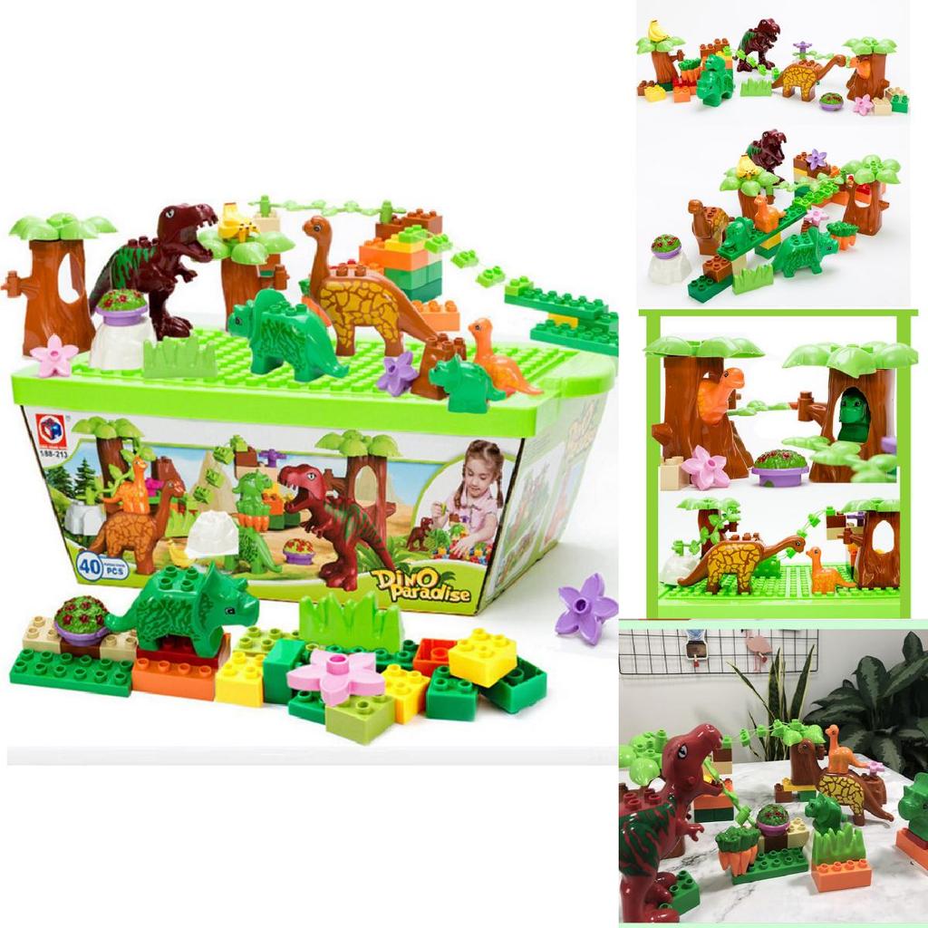 Dinosaur Building Blocks Set For Kids With Large Abs Plastic Pieces For Creative Play