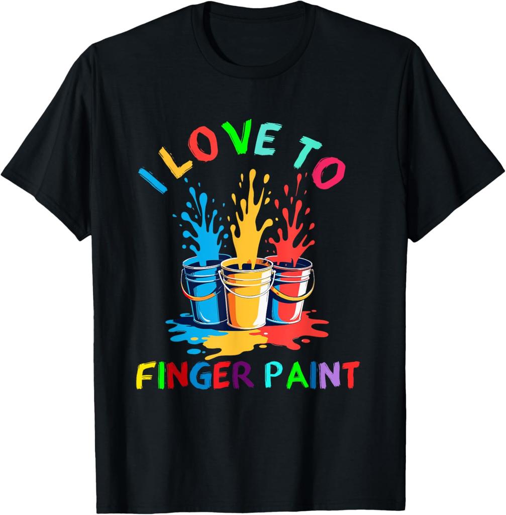 I Heart Love To Finger Paint Im Paint Cute Couples Valentines Day Unisex and Womens Gender Gift Tshirt Harajuku Vintage Top