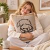 Nordic Style Animal Pillow Cover Washable Sofa Cushion Pillow  For Bedroom