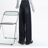 Women's High Waist Wide Leg Jeans Vintage Washed Straight Leg Denim Pants Casual Loose Floor Length Trousers