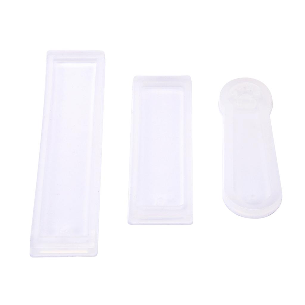 3pcs set DIY Rectangle Cat Claw Silicone Mould Epoxy Resin Jewelry Bookmark Craft with Hole