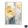 Abstract Canvas Painting Retro Yellow Flower Poster Print Modern Wall Art Pictures for Living Room Bedroom Nordic Home Decor