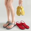 Fashion and Lightweight Red Flat-bottomed Non-slip Sandals Women's Summer Wear High-end Herringbone Cool Slippers