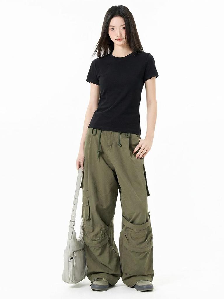 Women's Stain-Resistant Pure Cotton T-Shirt, Round Neck, Short Sleeve, Summer, White Base Layer 2026