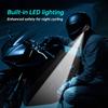 Helmet Headphones Bluetooth 6.0 Waterproof Front and Rear 10M Intercom with Lighting 1000Mah 20 Hours of Battery Life Free Call