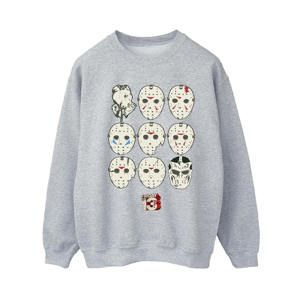 Friday The 13th Womens/Ladies Jason Masks Sweatshirt