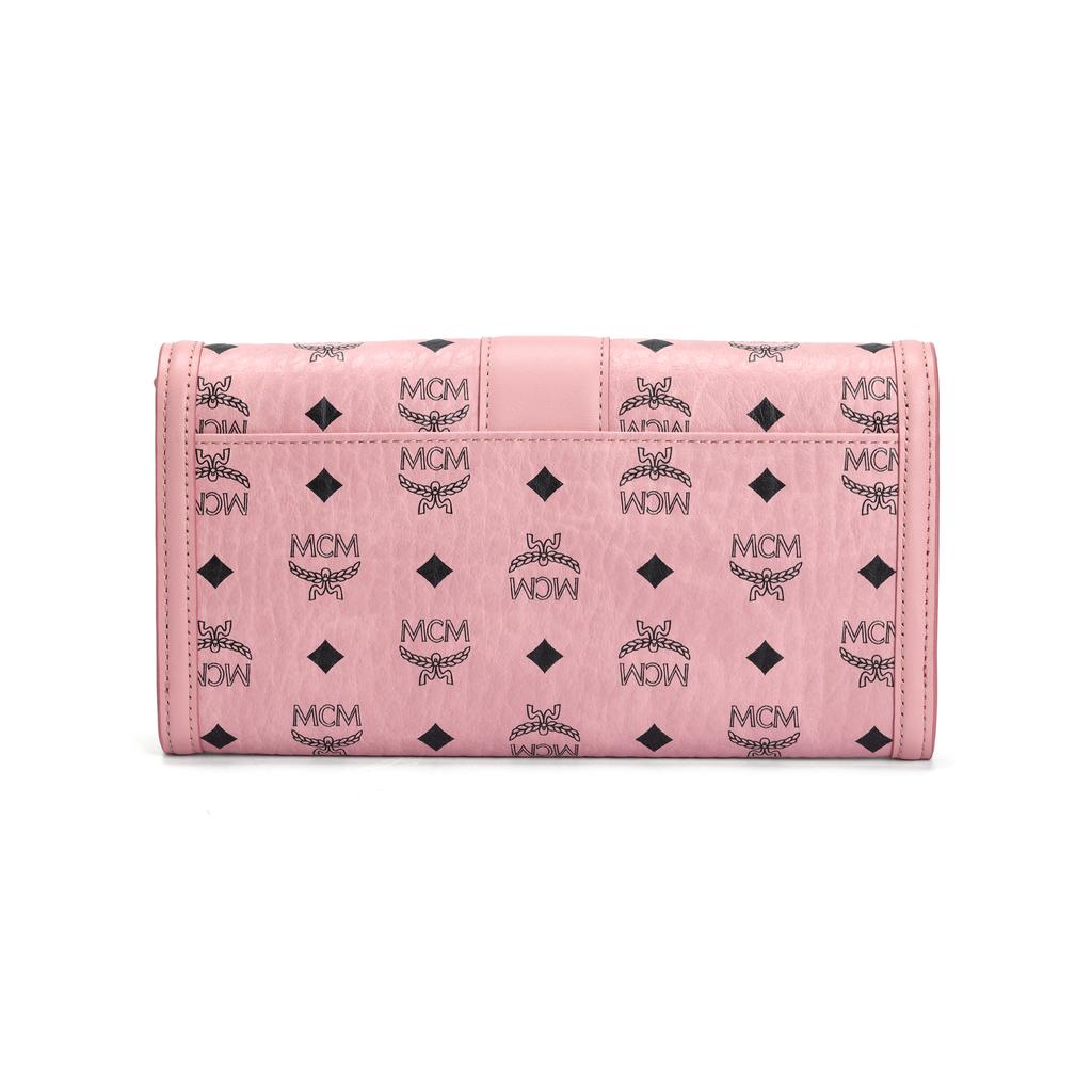 MCM Tracy Logo Chain Shoulder Bag Women Shoulder Bag Pink MYLDSXT01PZ001