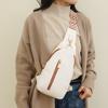 Simple Women Chest Bag PU Leather Sports Shoulder Bag Trendy Women's Fanny Pack  Unisex
