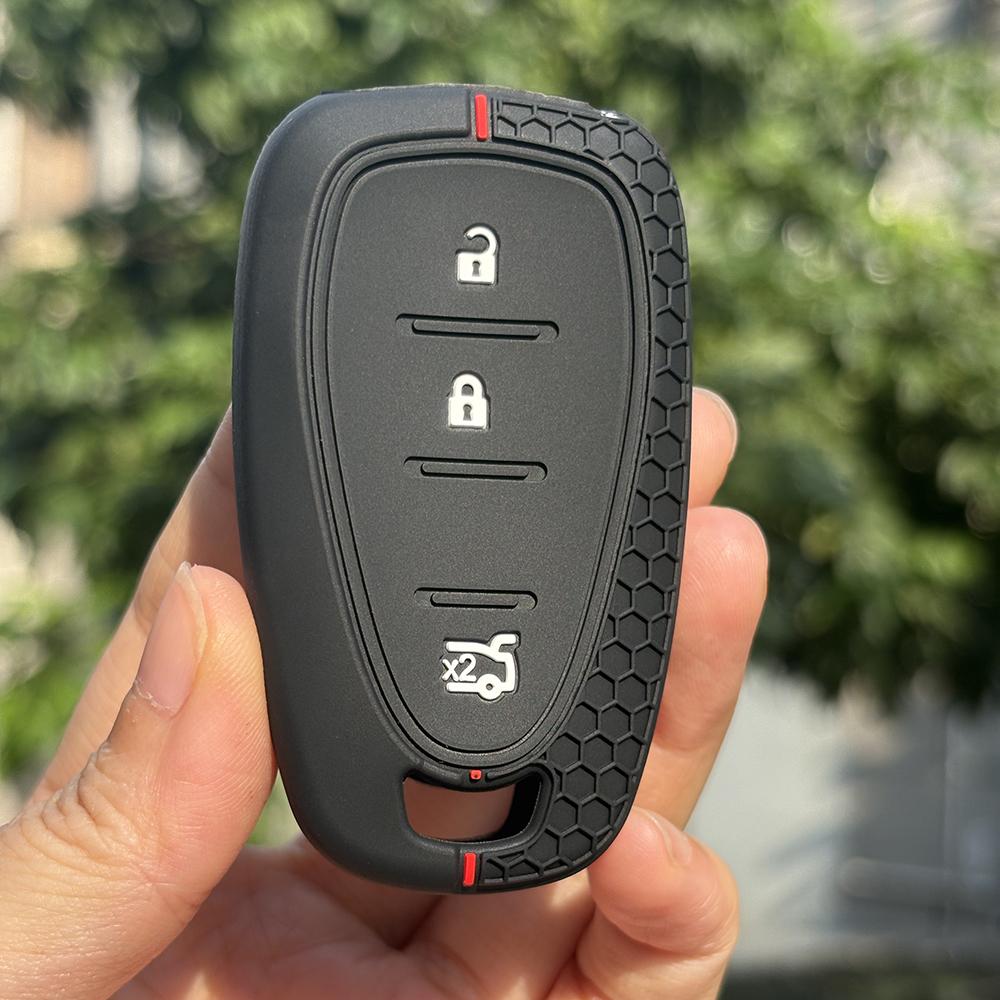 

Key Cover Caps For Chevrolet Onix Bolt Ev Equinox Cruze Malibu Camaro Volt 2/3/4/5/ Buttons Silicone Car Key Case