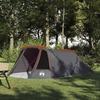 3 Person Tunnel Tent Gray and Orange 328 x 228 x 115 cm