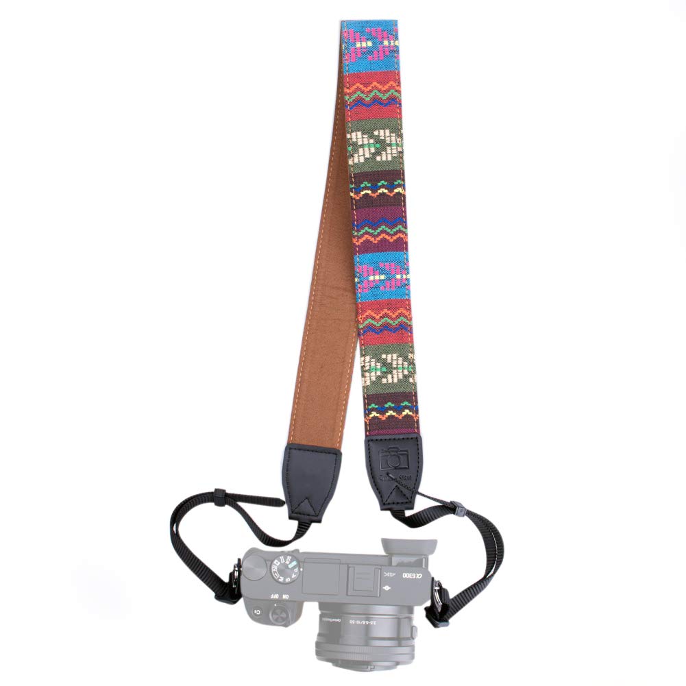 VKO Camera Shoulder Vintage Canvas Neck Adjustable Shoulder Strap for and Digital SLR Cameras Strap, Strap, Nikon, Canon, Sony,