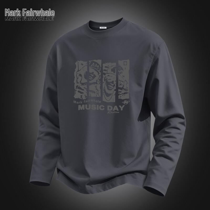 Mark Fairwhale Men's Cotton Long-Sleeve Casual T-Shirt