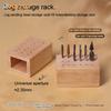 18 Holes Wood Nail Drill Bits Holder Stand Display Storage Box Nail Grind Head Organizer Empty Container Case Manicure Tool