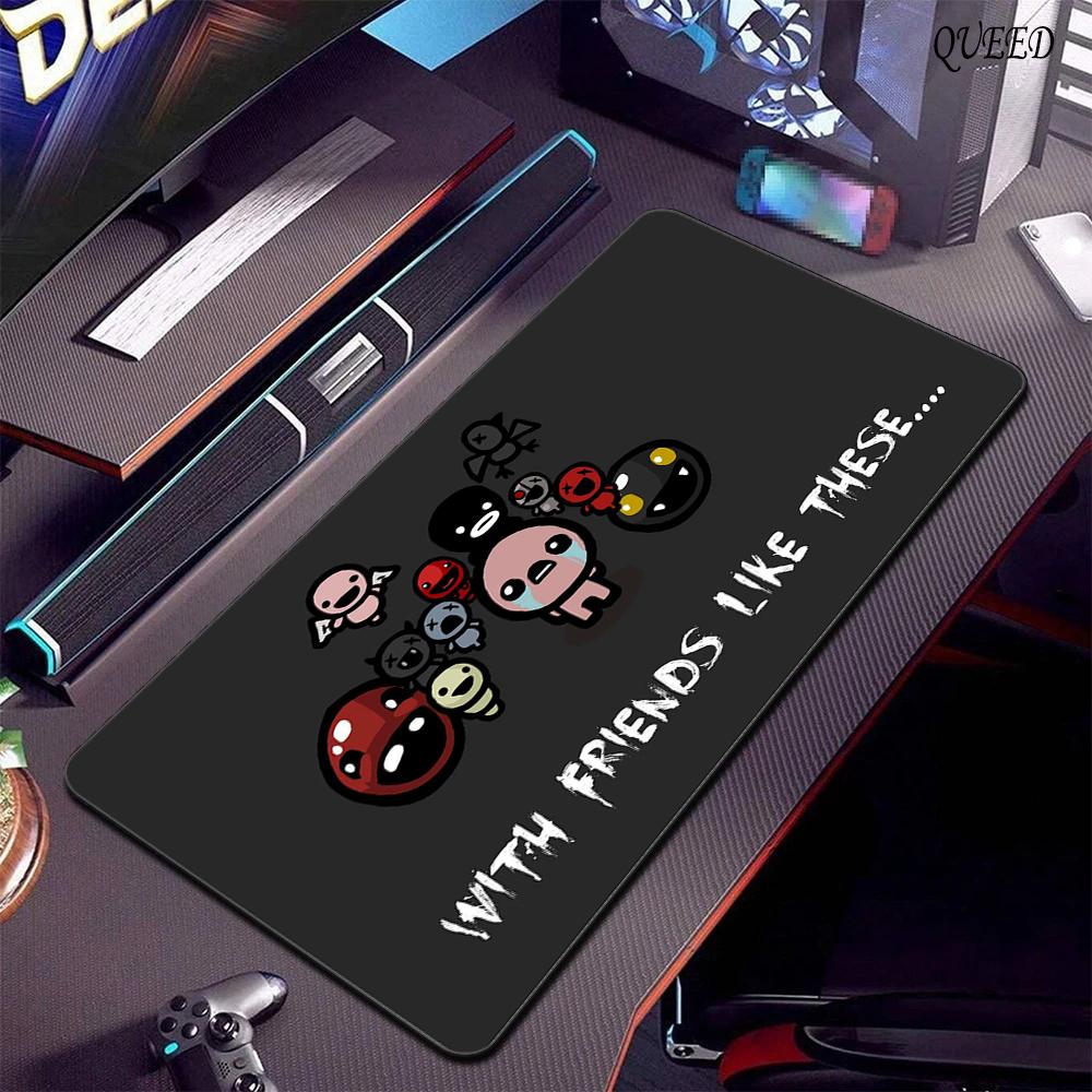 HD Print Rubber Non-slip Playmat Laptop Office Desk Mat Xxl Gaming Keyboard Mouse Pad The Binding Of Isaac Mausepads Accessories