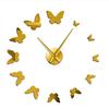 DIY Butterfly Cartoon Acrylic Silent Wall Clock – Creative Home Décor Sticker Clock