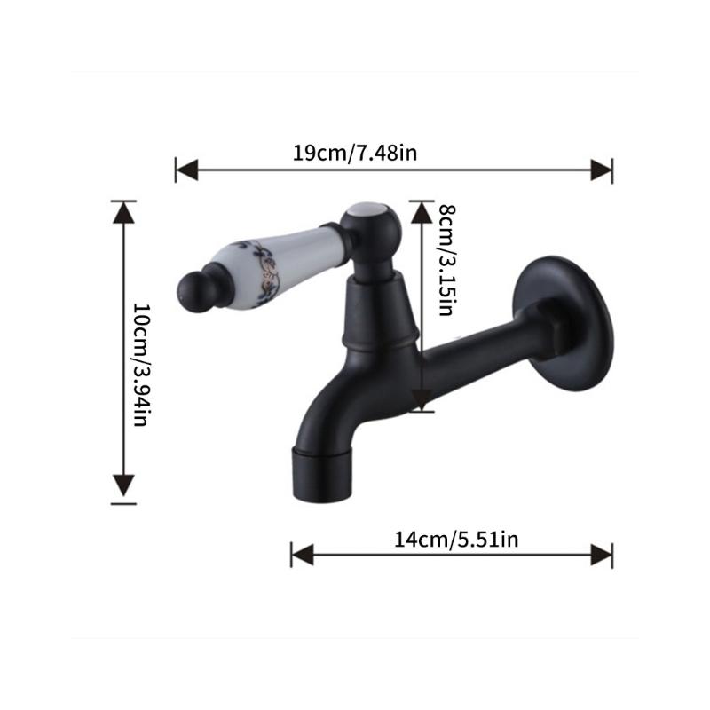 Basin Bathtubs Sink Faucet Brass Single Cold Water Mop Faucet Outdoor Garden Water Tap Wall Mounted Basin Tap Enduring