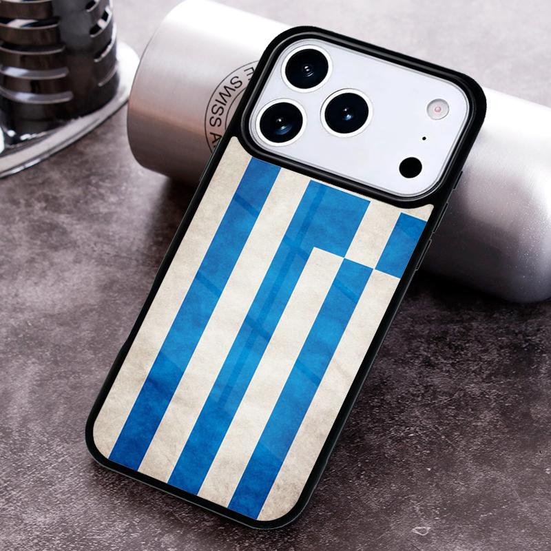 Greece Greek Flag Phone Case for iPhone 17 16 15 Pro Max Air 14 13 12 11 Plus Shockproof Cover