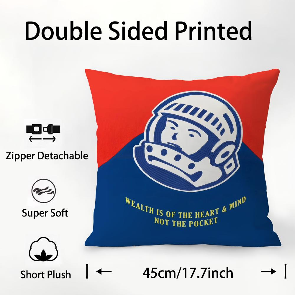 B-Billionaire Boys Club Örngott Plyschtyg Mjukt Dubbelsidigt Tryck Soffkuddfodral Prydnadskuddfodral