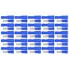 25 Pairs Blue Color Insulated Wire Terminal 16-14AWG Quick Crimp Male Female Connector Wire Crimp Connectors
