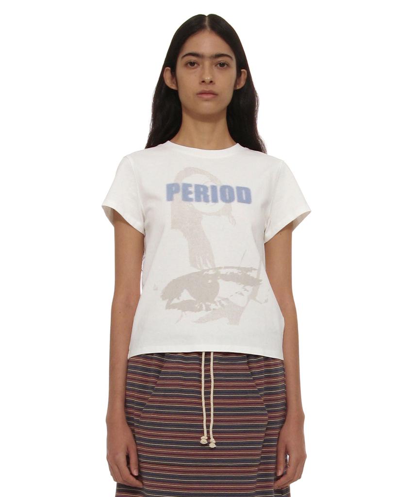PARTIMENTO WOMEN Period Printed Tee_White