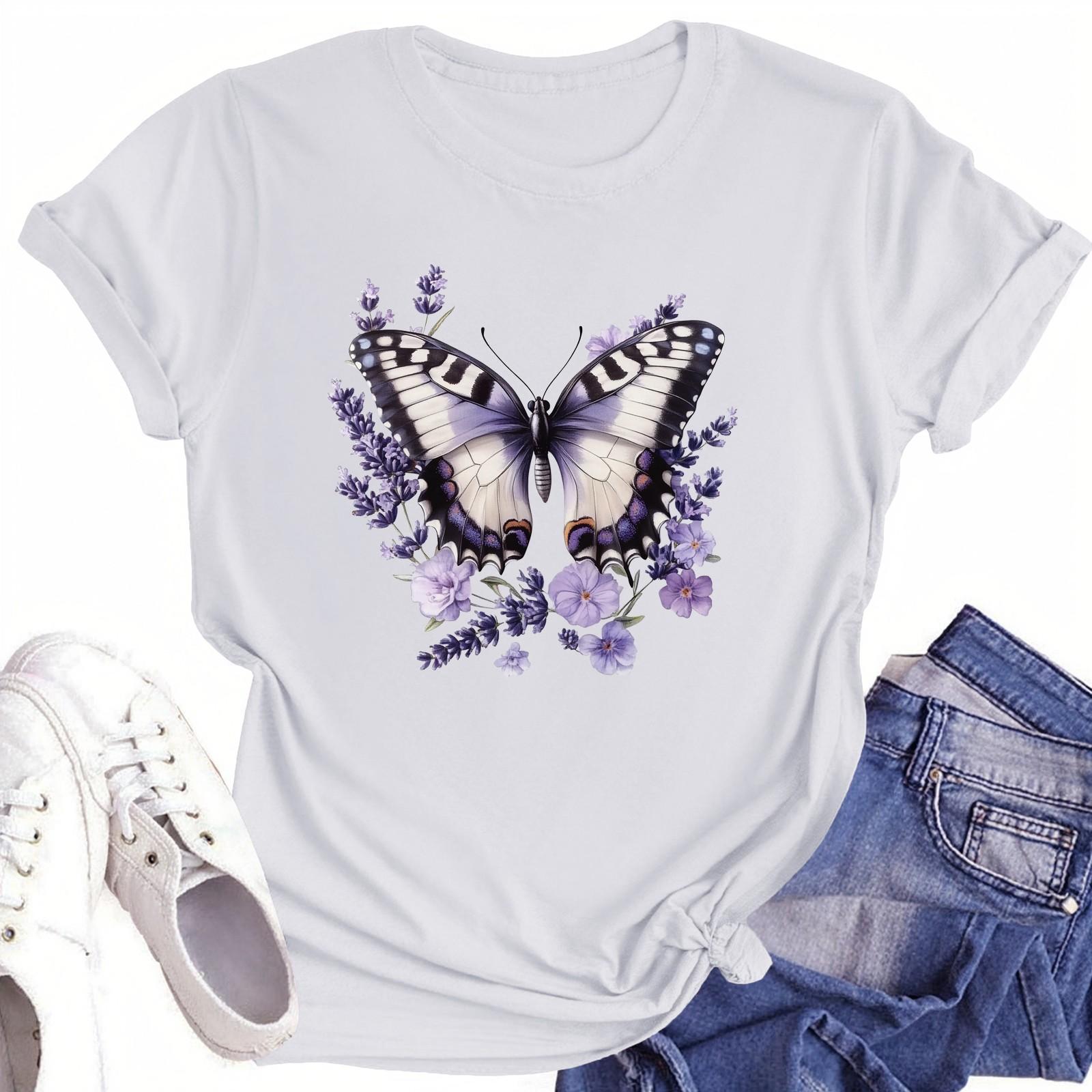 

Футболки с короткими рукавами для женщин, модные топы, легкие и мягкие повседневные летние наряды, одежда L белый