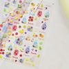1pcs 5D Colorful Rhinestones Pumpkin Ghost Nail Art Halloween Stickers Adhesive Transfer Nail Decoration Decals Accessory