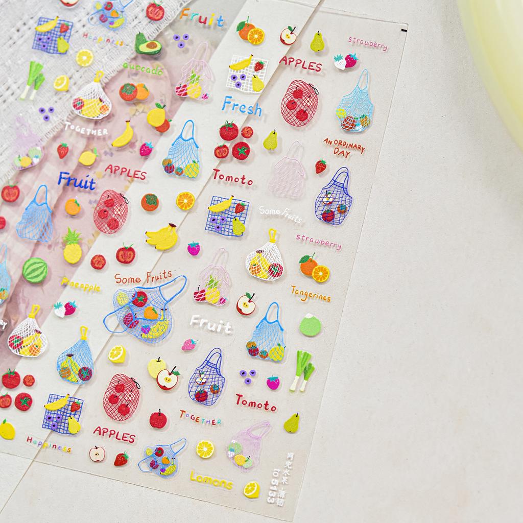 1pcs 5D Colorful Rhinestones Pumpkin Ghost Nail Art Halloween Stickers Adhesive Transfer Nail Decoration Decals Accessory