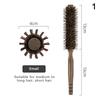 {HBA17} Natural Boar Bristle Nylon Comb Wood Round Roller Hair Brush For Women Men Curly Hair Salon Hairdressing Tools
