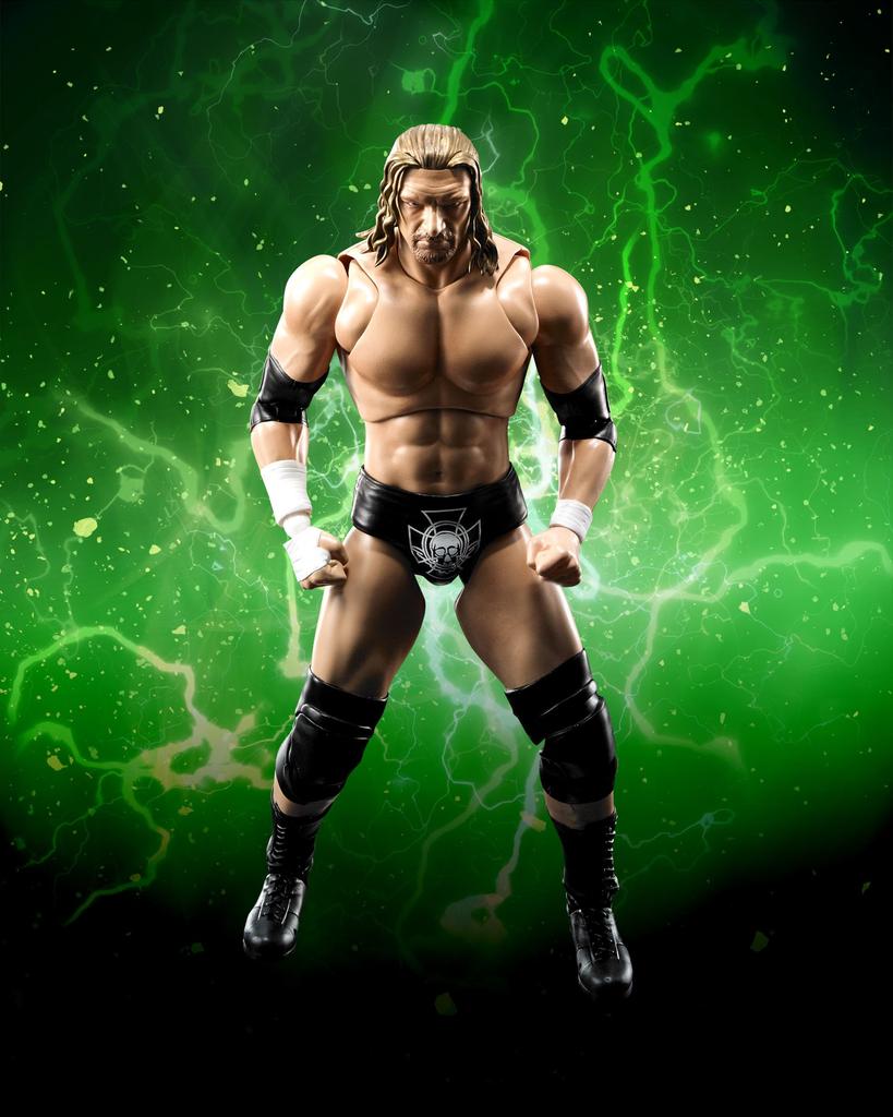 TAMASHII NATIONS WWE Triple H 160mm malovaná pohyblivá figurka S.H.Figuarts (Triple H) Cca. PVC a ABS