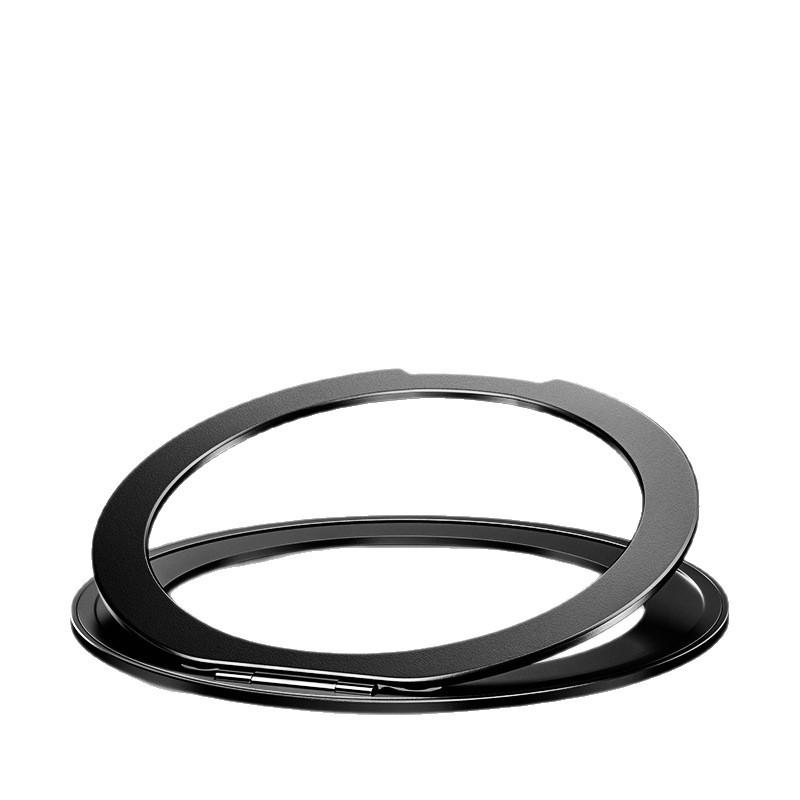 Rotating Portable Invisible Back Sticker Fixed Multifunctional Magnetic Mobile Phone Metal Hollow Bracket Universal Fulcrum Ring Buckle