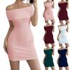 Women's Fashion Color Short Sleeve Dress With Pocket