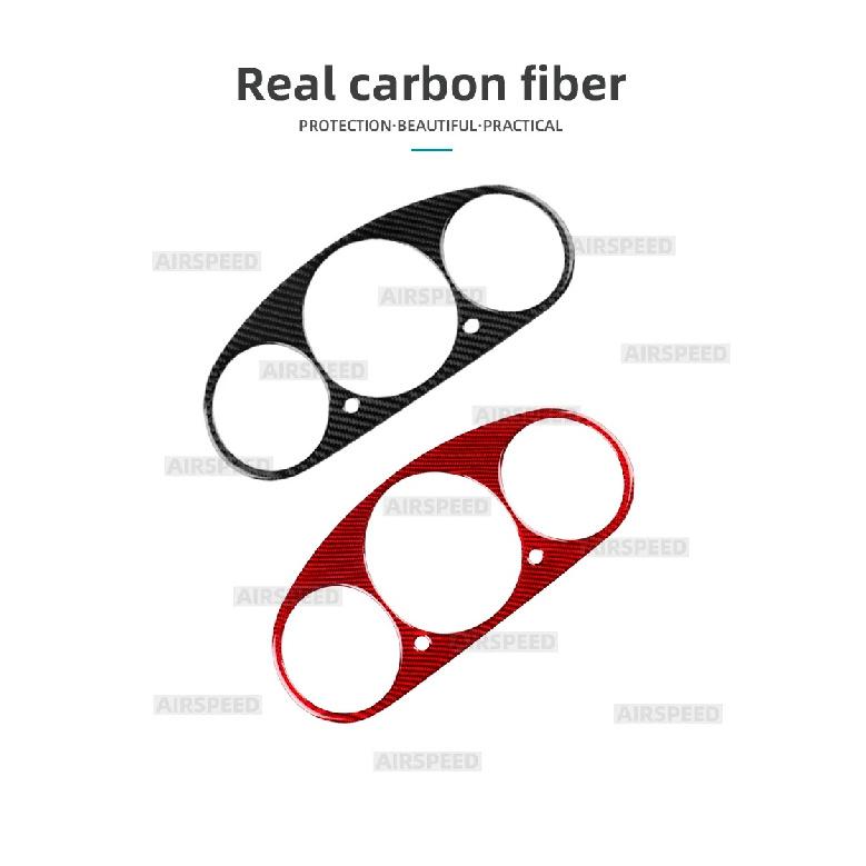Real Soft Carbon Fiber Trim Sticker For Mercedes Benz SLK R170 1996 1997 1998 1999 2000 2001 2002 2003 Car Speedometer Frame