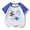 Baby Shark Boys & Girls Cotton Summer Set 2025: Cartoon Short Sleeve T-shirt & Shorts Two-Piece